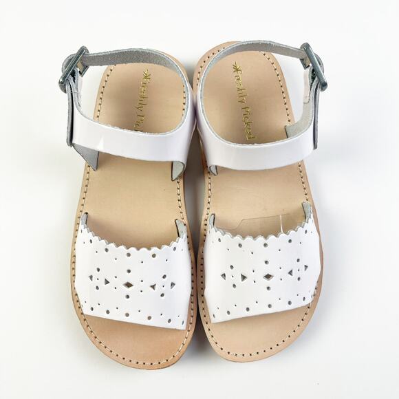 New! Freshly Picked White Patent Laguna Sandals 12 - Picture 3 of 5